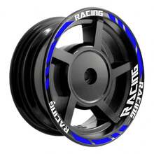 10-Inch Reflective Neon Wheel Sticker Decal Kit For WS150 W150 - Reflective Blue / Reflective White - View 2
