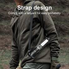 NEW Most Powerful LED Flashlights High Power Lighting Spotlight Built-In Battery Long Shot 1200M Rechargeable Torch Hunting Tactical Torchs For Camping Fishing - Black - View 9