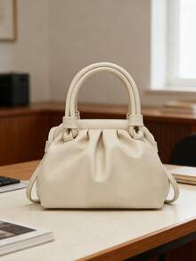 女士新款独特褶皱云朵简约单肩包，适合外出、通勤和日常使用 - 彩色 - 查看 1