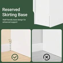 SoBuy Nightstand With Drawer For Box Spring Bed, Sofa Table, White, Approx. 20x60x35cm (WxHxD), FBT111-WN, Narrow Side Table, Telephone Table, Bedside Shelf, Hanging Shelf, Nightstand, Side Table, MDF (E1) - 全白色 - 查看 7