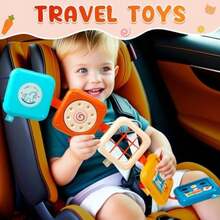 Busy Board For 1 Year Old Montessori Toys For 1 2 Boy Girl Toys Toddler Car Airplane Travel Activities Essentials 1-3 Busy Cube Stocking Learning Education Baby Toy 12-18 Months Birthday Gifts 1 2 3(Default) - Multicolor - View 6
