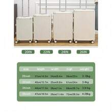 Lightweight 26 Inch Expandable Luggage - Hard Shell ABS Spinner TSA Lock Travel Suitcase - White - View 9