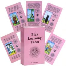 Pink Tarot Learning Cards, 78-Card Tarot Beginner Learning Kit With Guidebook, Suitable For Self-Study Tarot Deck, Paper Material - Pink - View 2