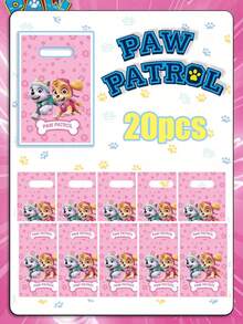 10pcs/Pack Paw Patrol Party Favor Bags, Skye Themed Plastic Candy Bags, Birthday Party Supplies Decorations - Multicolor - View 16