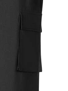 Pantalones cargo casuales y versátiles para deportes y actividades al aire libre para hombres - Negro - Ver 6