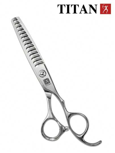 TITAN HIRLD TITAN Professional Hair Cutting Scissors, 6-Inch Japanese 440C Steel Thinning Shears, Includes Comb, Adjustment Pad, Finger Ring X2, Cleaning Cloth