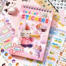 32张/袋，可爱动物主题贴纸书，丰富的贴纸材质，3种贴纸书纹理，日式美学贴纸书，DIY拼贴剪贴簿相册手机壳日记日历贺卡 - 寵物集合貼紙本 - 查看 12