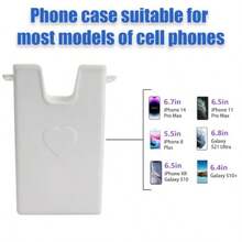 Phone Case Accessory Compatible With Bogg Bags Phone Case Holder Charm For Beach Bag Plastic Shell Case Keep Your Phone Handy And Secure In Tote Bag  1 PC - Thiên thần trắng - Xem 5