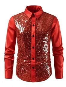 Men Cosplay Clothing - Red - View 4