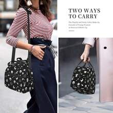 Gothic Skull Insulated Lunch Bag Reusable Lunch Box With Adjustable Shoulder Strap Cooler Tote Bag For Men Women - 歌德 - 查看 7