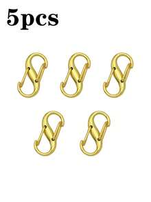 1/5/10 pièces Ensemble de verrous de fermeture éclair anti-vol pour maintenir la fermeture éclair fermée. Clips de mousqueton à double ouverture de type S pour les voyageurs d'affaires et les touristes. Clips de fermeture éclair portables pour sacs à dos, bagages, valises, sacs à main, clés, portefeuilles. Idéal pour la salle de gym, les croisières, les appartements, le camping, la plage, les affaires, les vacances, la rentrée scolaire et les voyages essentiels. Accessoires DIY - Multicolore - Voir 13