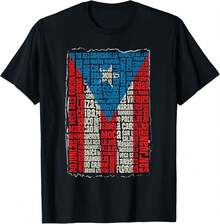 1 Pc Camiseta Retro Vintage de la Bandera de Puerto Rico y Ciudades de Puerto Rico, Camiseta para Mujeres, Camiseta para Hombres, Estilo Unisex, Camiseta Deportiva, Camiseta de Fiesta, Camiseta de Regalo, Talla S-4XL, 100% algodón, Negra - Negro - Ver 8