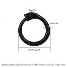 1pc 6mm Stainless Steel Snake Shaped Earring, Suitable For Stretched Ear Piercings, Ear Gauges, Earrings, Body Jewelry, Women's Accessories - Sanke - View 17