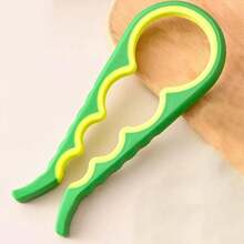 4-In-1 Jar Opener For Bottle And Lid Removal Non Slip Grip Kitchen Tool For Long Nails, Beautiful Women, Easy To Grip Bottle Opener Handle, Comfortable And Durable Plastic Kitchen Tool, Easy To Open Lid Design. - 綠色-B - 查看 10