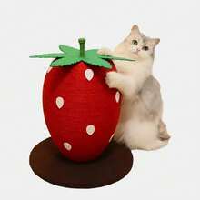 Fruit Shaped Cardboard Cat Scratching Board, Indoor Cat Scratch Pad Toy, No Assembly Required, Scratching Rope - 34*34*36CM / 13.3*13.3*14.1IN - View 11
