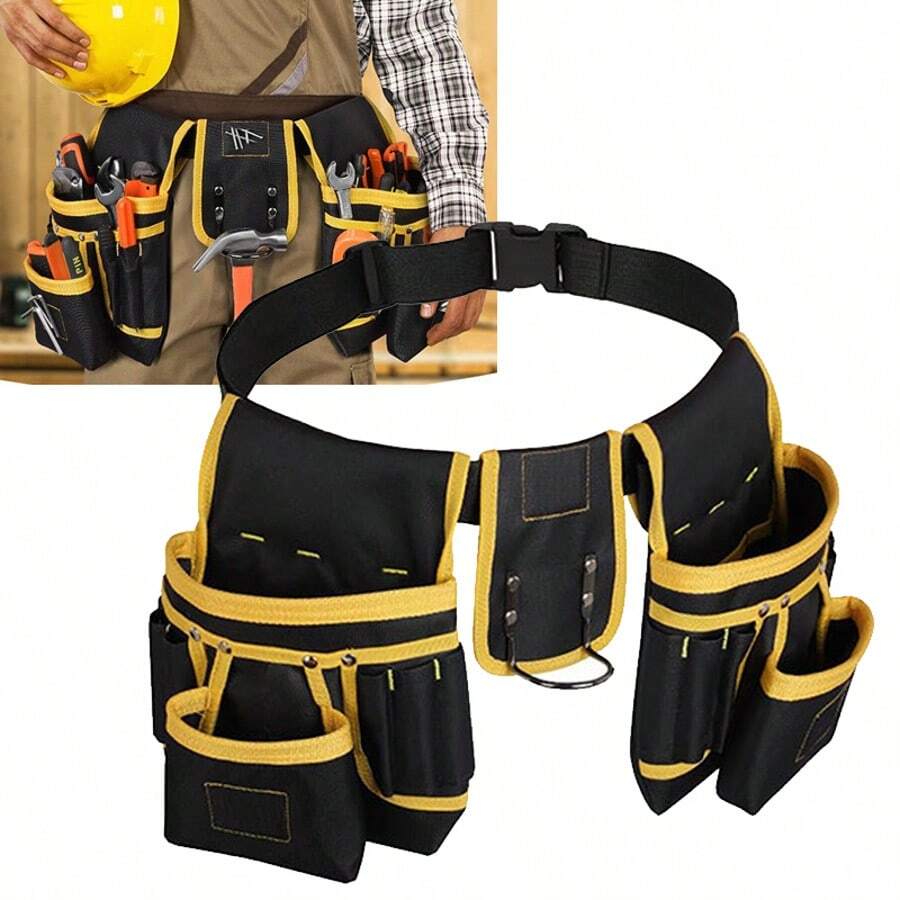 Tool Belts For Men,Tool Belt Pouch,26-Pockets Heavy Duty Padded Tools - A - View 1