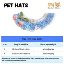 Handmade Cute Pet Scarf, Dog Accessory, Cherry Collar, Cat Scarf, Dog Bib, Crocheted Yarn, Soft And Adjustable Material - Multicolor - View 5