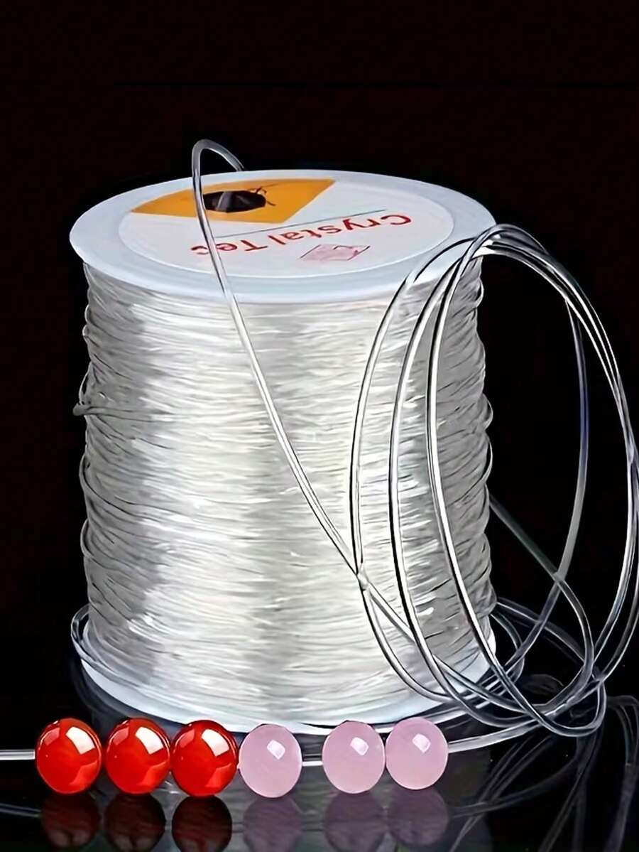 0.5-1.0mm Elastic Nylon Cord - 137.8-472.44 Inches Suitable For DIY Jewelry Making, Bracelets And Necklaces - Soft Stretchable Beading Line Material Suitable For Jewelry Artists To Use Handmade Craft Materials - Multicolor - View 1