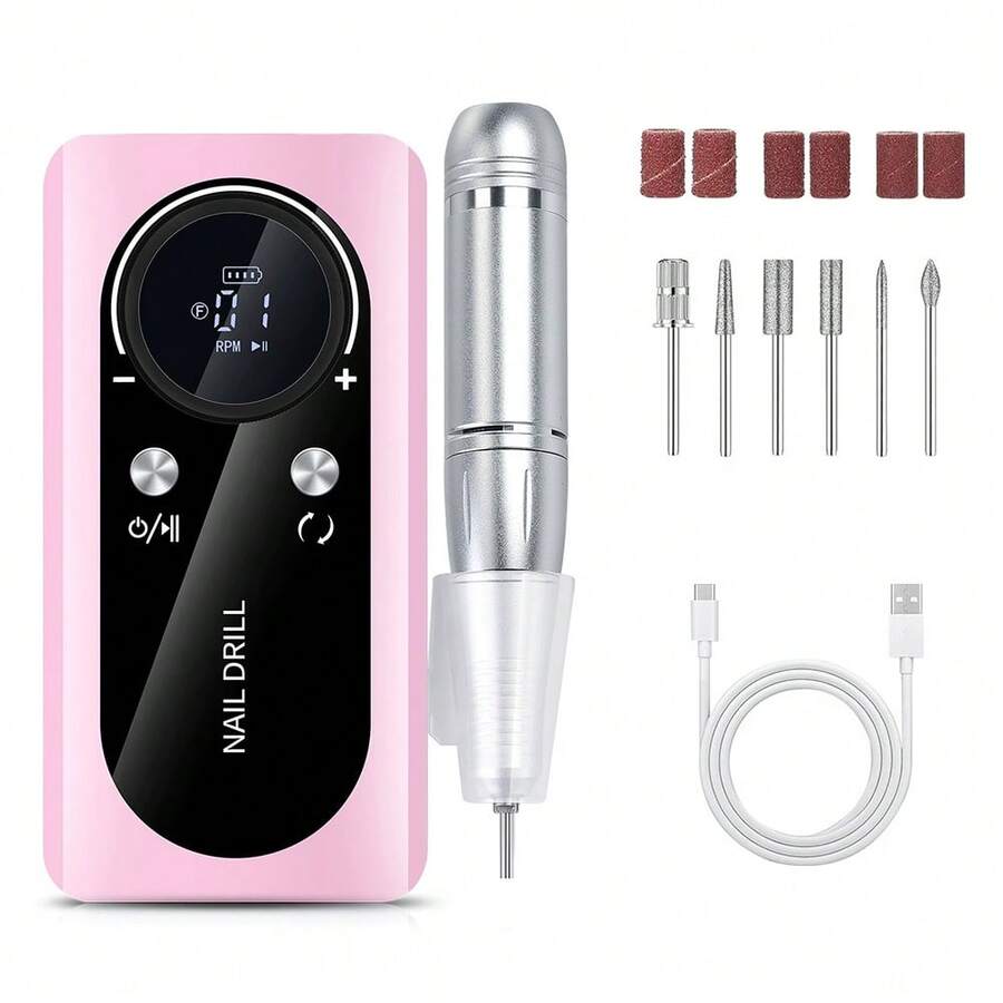 Electric Nail Drills - Pink - View 1