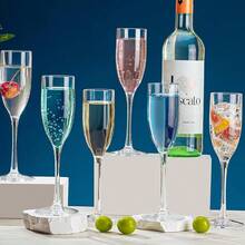 5oz Unbreakable Acrylic Champagne Flutes, Reusable Plastic Champagne Glasses, Clear Plastic Martini Cups - Perfect For Cocktails, Champagne And Desserts - Reusable, Mousse Cups - Multicolor - View 19