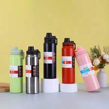 Stainless Steel Thermal Bottle 800ML Keeps Drinks Hot Or Cold - 紅色 - 查看 5