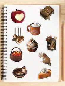 53pcs Fall Retro Stickers Handbook Laptop Phone Case Luggage Guitar Skateboard Graffiti Stickers - Fall Retro Stickers - View 5