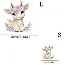 2pcs Sheep Heat Transfer Patches, Suitable For T-Shirts, Jeans, Sweaters, Handbags, Pillows, Cushions, Washable And Ironable - L+S - View 7