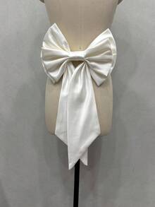1pc Satin Fabric Bow Decor Back Accessory Waist Decoration,For Romantic Wedding Dress Valentine's Day Accessories - Multicolor - View 32