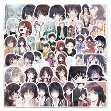60 pièces Autocollants de fleurs parfumées debout Anime Fragrant Blooms Stand Aloft Graffiti Autocollants DIY pour ordinateur portable, réfrigérateur, bagage, étui de téléphone, tasse à eau, décoration - A - Voir 2