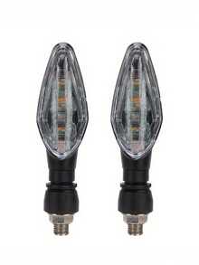 2pcs Motorcycle Turn Signal Lights, High Brightness LED, Steady Yellow, Motorcycle Electronic Turn Signals, Daytime Running Lights - Advanced Version - View 6