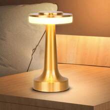 1 Stück kompakte tragbare Metall LED Schreibtischlampe, kreative Nachtbeleuchtung, kabellose Metalllampe, Heimdekoration, Bürodekoration, elegante Beleuchtung, 3-stufige Dimmfunktion, Touch-Steuerung, wiederaufladbare Lampe, 3 Helligkeitsstufen Raumdekoration, hochwertige Oberflächenbehandlung, geeignet für Schreibtisch, Büro, Wohnzimmer, Schlafzimmer, Arbeitszimmer, Geburtstag, Valentinstag, Ramadan Geschenk, Feiertags-Beleuchtung, Dekorationslampe, Tischbeleuchtung - Mehrfarbig - Übersicht 4