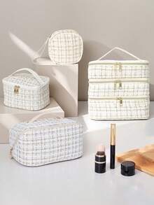 Large Capacity Multi-Functional Cosmetic Bag, Travel Makeup Organizer, Toiletry Bag, Ideal Gift For Women On Halloween, Christmas, Birthday And Other Holidays - Multicolor - View 3