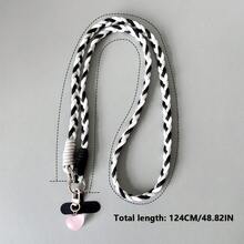Dopamine Lanyard With Heart Pendant, Suitable For Crossbody Wear Or Hanging Around Neck, Compatible With Various Smartphone Cases - Multicolor - View 2