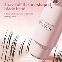 二合一电动剃毛器，女士适用 - 双头比基尼修剪器，干湿两用，无线充电，无痛脱毛，适用于比基尼线、眉毛、腋下和面部 - 温和亲肤，无痛，便携，USB充电，锂电池，符合人体工学设计，脱毛器 | 现代脱毛 | 可充电剃毛器，脱毛器 - 彩色 - 查看 4