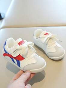 2026 Spring/Autumn New Children Sports Shoes, Girls' Training Shoes, Boys' Casual Sneakers, Infant Soft Bottom Running Shoes - Red - View 1