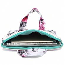 Chrysanthemum Pattern Water Resistant Laptop Shoulder Messenger Bag For MacBook Pro 16 Inch And 15.6 Inch 16 Inch Laptop - 菊花 - 查看 5