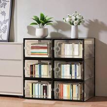 Thick Transparent Shoe Box With Lid, Foldable & Stackable Plastic Shoe Rack Organizer - Waterproof, Space-Saving Storage For All Shoe Types - Ideal For Foyer, Bedroom, Home, Dormitory - 黑色-12個 - 查看 3