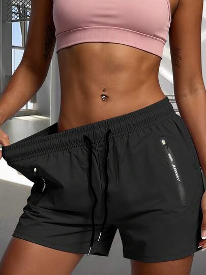 Hidkat 女士轻盈高弹休闲短裤，适合日常通勤，多种颜色可选，黑色夏季款