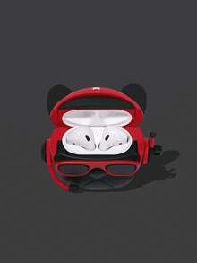 1pc 3D Cute Dog Silicone Earphone Case, Compatible With Apple 3rd Generation - Multicolor - View 4