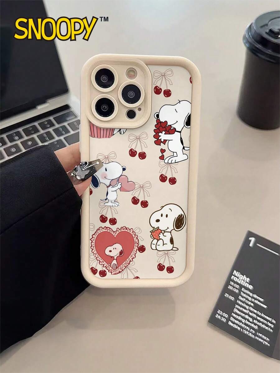 A Cartoon Snoopy Pattern, A High-Bamboo Anti-Drop Phone Case Made Of Tpu Material, Can Be Given As A Holiday Gift. It Is Suitable For IPhone Xs/ XS Max /Xr/11, 12, 13, 14, 15, 16pro/Promax/14, 15, 16plus/17, And Is Suitable For Both Men And Women - 彩色 - 查看 1