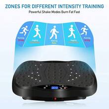 LIPETY Whole Body Vibration Plate Exercise Machine - Oscillating Rhythm Fitness Trainer For Home Workout & Weight Loss - UK Plug(220-240V) - View 5