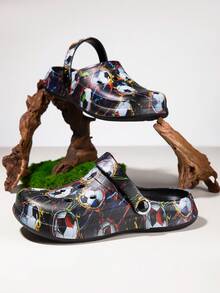 Unisex Breathable Clogs, Shock Absorbing, Non-Slip, Quiet, Multifunctional For Indoor/Outdoor Wear, Suitable For All Seasons - Black - View 5