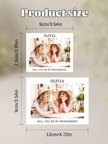 2/4/6/8/15pcs Custom Photo Candle Label Stickers, Customize Photo And Text,Bridesmaid Proposal, Personalized Candle Label Stickers, Bridesmaid Gifts, Photo Gifts, Custom Photo Gift, Bridesmaid Candle Label Stickers,Will You Be My Bridesmaid, Bridesmaid Proposal Gift, Cutom Bridal Party Gift, Bridesmaid Face - Multicolor - View 6