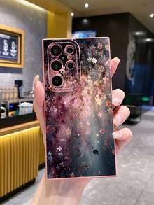 1个粉色樱花舞UV印刷防震手机壳，适用于三星/Galaxy/Infinix/红米/OPPO/VIVO/Realme安卓机型 - 粉色 - 查看 5