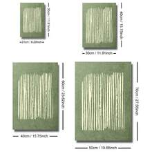 1/3pcs Set Unframed Beige Green Abstract Dots Lines Japanese Art Canvas Poster Retro Japandi Wall Art Print Wabi Sabi Minimalist Vintage Painting For Apartment,Living Room,Bedroom,Modern Home Decoration - A - View 6