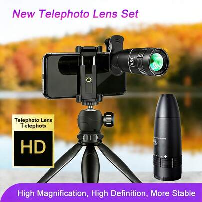 High Definition Mobile Phone Camera Lens, Telephoto Smartphone Lens, Manual Zoom With Clip, Suitable For IPhone And Most Android Smartphones, For Photography, Birdwatching And Sports Events, Portable Zoom Camera Lens, Creative Photography Accessory Gift