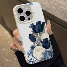 Funda para teléfono con diseño de elegancia floral compatible con  17,  16 Pro Max,  15 Pro Max,  13 y  12, suave y elegante, muy duradera para protección diaria. - Blanco antiguo - Ver 2