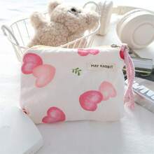 可爱蝴蝶结手拿包，便携式耳机线收纳包，迷你零钱包，口红化妆包 - 彩色 - 查看 12