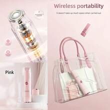 二合一电动剃毛器，女士适用 - 双头比基尼修剪器，干湿两用，无线充电，无痛脱毛，适用于比基尼线、眉毛、腋下和面部 - 温和亲肤，无痛，便携，USB充电，锂电池，符合人体工学设计，脱毛器 | 现代脱毛 | 可充电剃毛器，脱毛器 - 彩色 - 查看 9