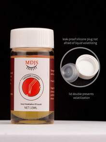 1 Bottle 15ml Eyelash Tool Cleaning Liquid, Sponge Ball Tweezer Cleaning Liquid, Residue-Free Eyelash Extension Tool Cleaning Liquid, Adhesive Remover To Increase Friction And Precision - Clear - View 5